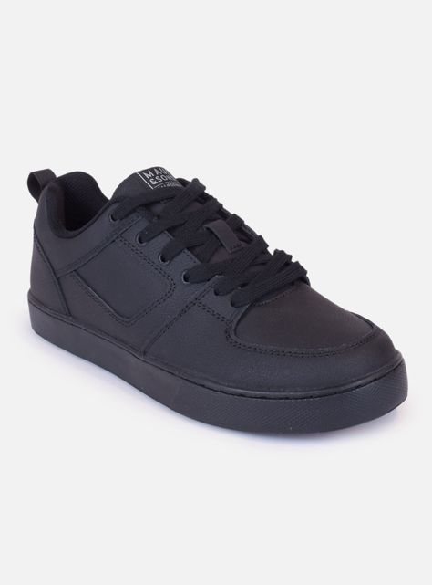 Zapatilla Escolar Lisa y Cierre Cordón 5Ce178Mc Niño-1