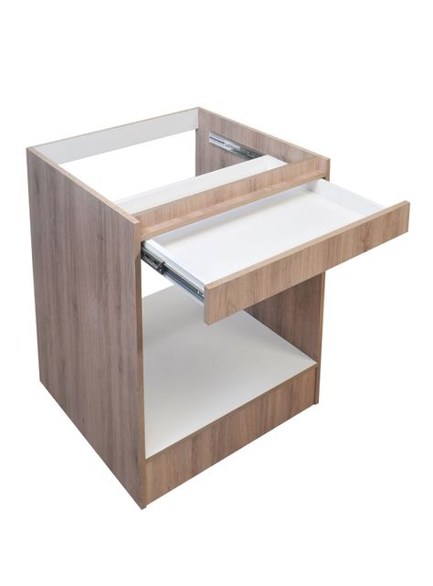 Mueble Base Horno Acacia con 1 Cajón 60 cm-3