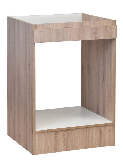 Mueble Base Horno Acacia con 1 Cajón 60 cm-2