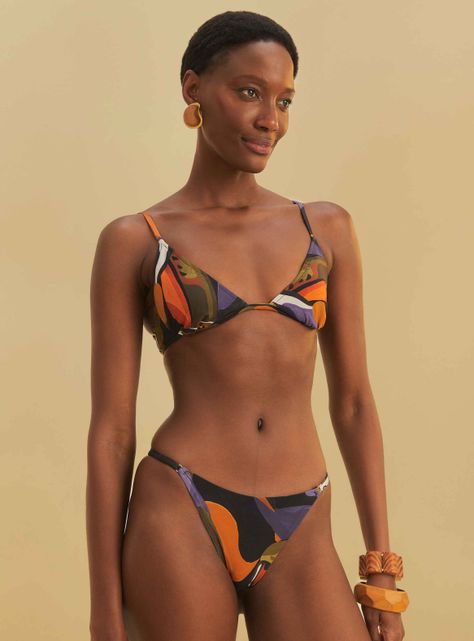 Bikini Triángulos Estampado Tucanes-0