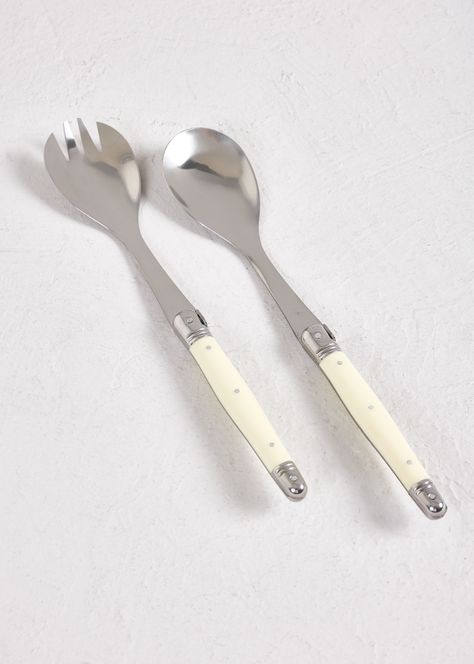 Set 2 Piezas Cubierto Ensalada Ivory-1