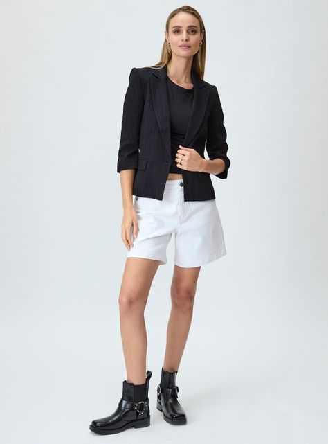 Blazer Liso Corte Regular-4