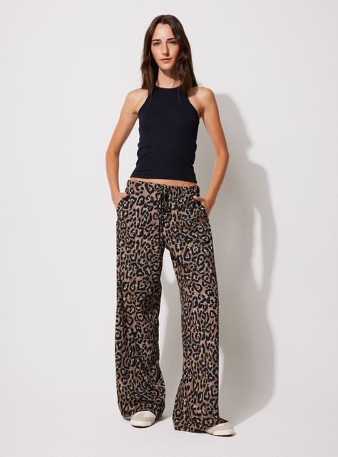 Pantalón Relajado Cintura Elasticada-4