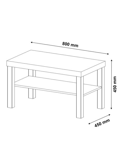 Mesa de Centro UP 45x80 cm-1