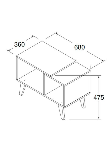 Mesa de Centro Sara 36x68 cm-1