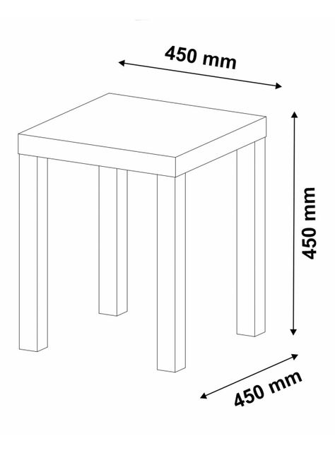 Mesa Lateral Up 45x45cm-1