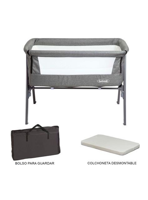 Cuna Colecho Easy Gris Bebesit-3