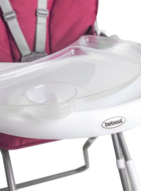 Silla de Comer Plegable Vectra Rosada Bebesit-3