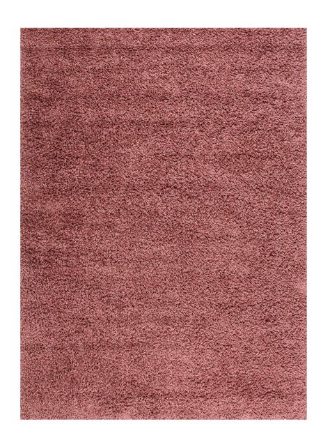 Alfombra 133 x 180 cm Shaggy Basic Rosa-0