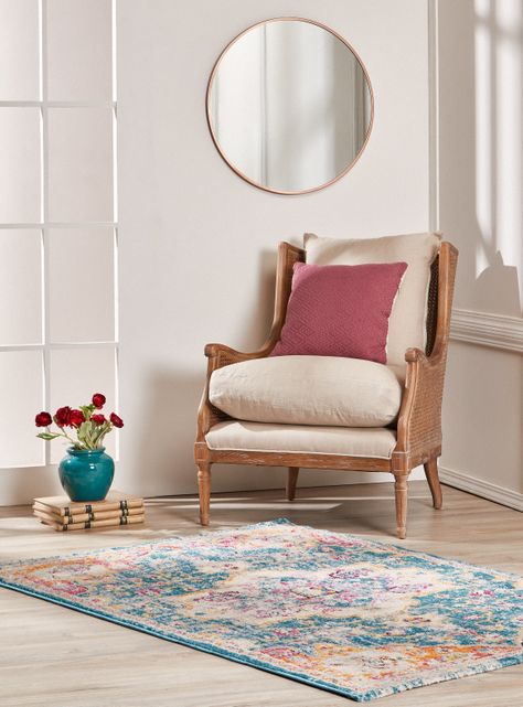 Alfombra 160 x 230 cm Romantic D1 Crema-1
