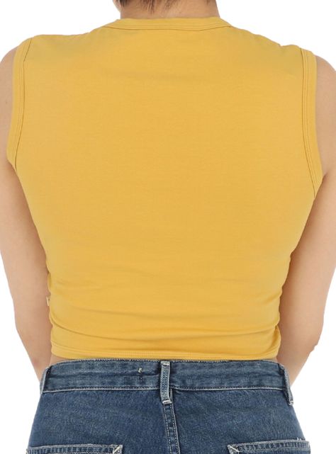 Polera Sin Manga Mustard-1