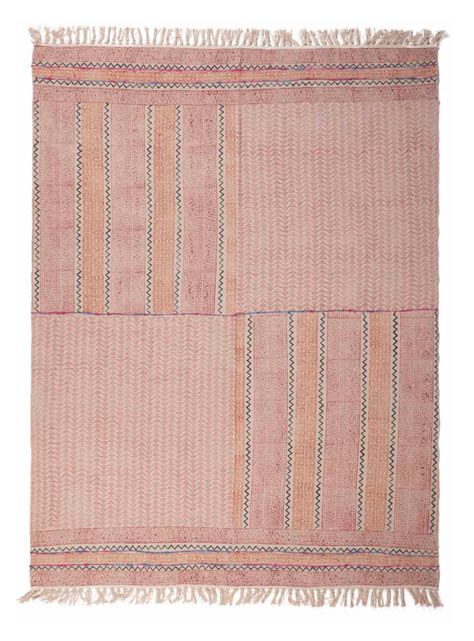 Alfombra Boho Ethnic Rosa 160 x 230 cm-0