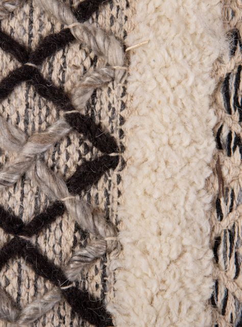 Alfombra Woll Collect Gris y Negro 160 x 230 cm-2