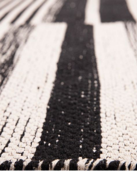 Alfombra Kelim Negro-Beige 190 x 290 cm-1