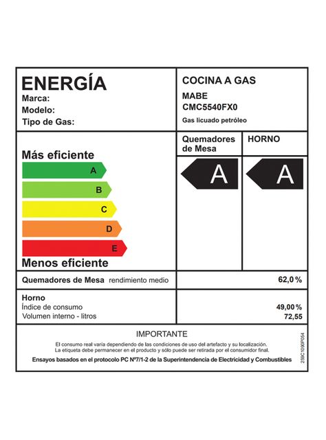 Cocina de Piso a Gas 4 Quemadores Inox CMC5540FX0 55 cm-5