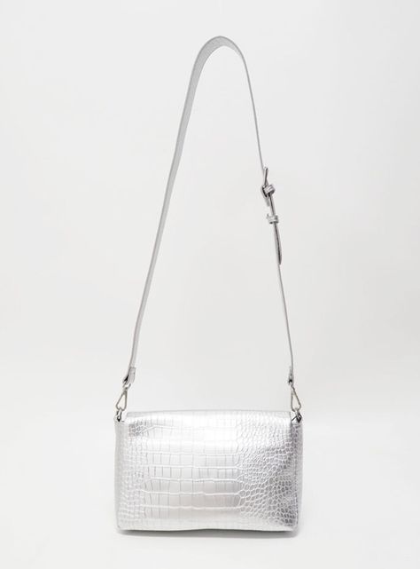 Cartera Croco Silver-1