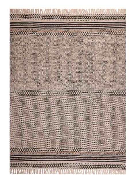 Bajada de Cama Boho Ethnic Beige 60 x 90 cm-0