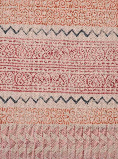 Bajada de Cama Boho Ethnic Rosa 60 x 90 cm-2