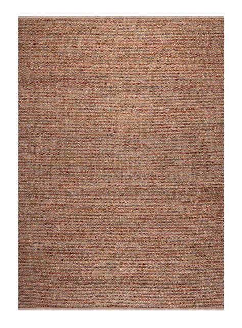 Alfombra Yute 160 x 230 cm Natural y multicolor-0