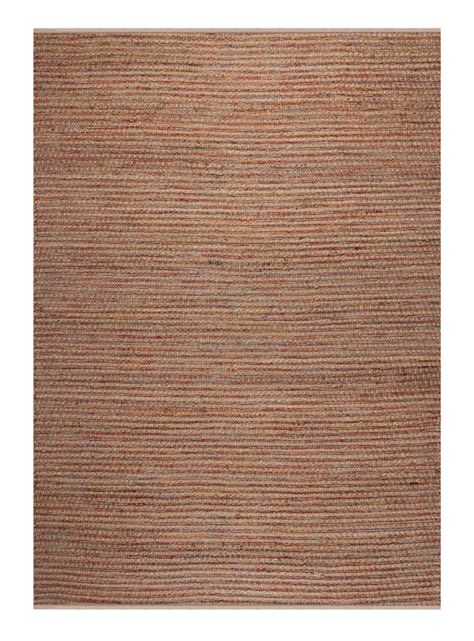 Alfombra Yute 200 x 300 cm Natural y multicolor-0