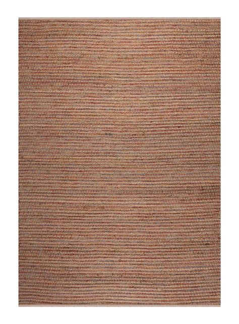 Alfombra Yute 230 x 330 cm Natural y multicolor-0