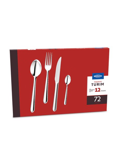 Set de Cubiertos 72 Piezas Turim Inox Brinox-1