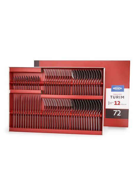 Set de Cubiertos 72 Piezas Turim Inox Brinox-0