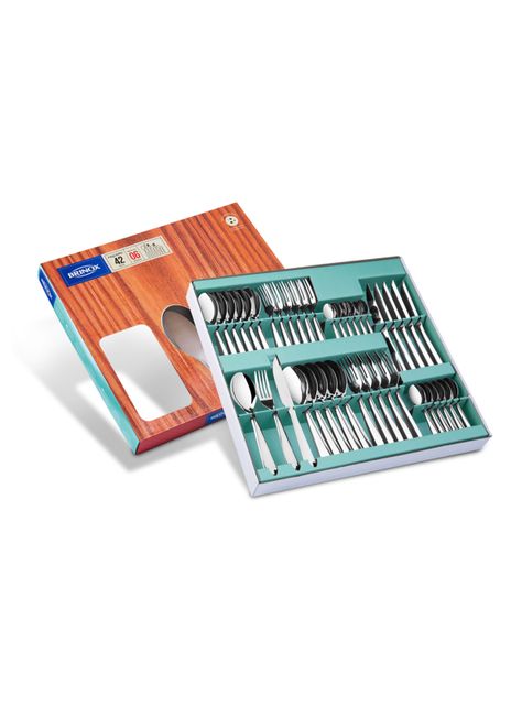Set de Cubiertos 42 Piezas Bellagio Inox Brinox-0