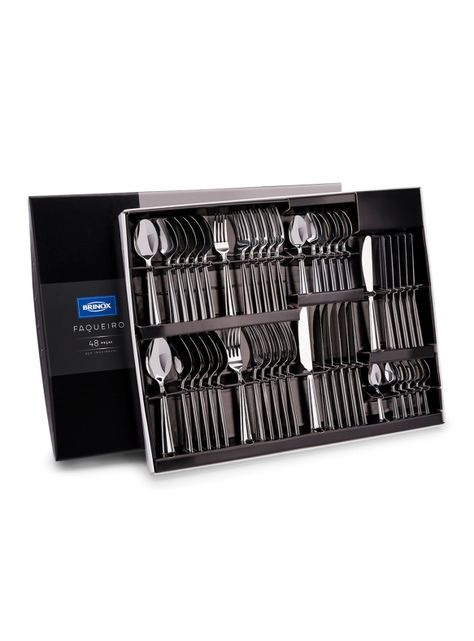 Set Brinox de Cubiertos 48 Piezas Louvre Inox-0