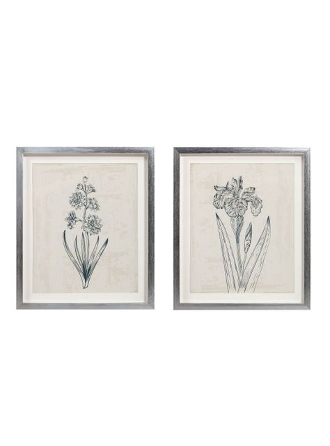 Set Dos Cuadros Botánico 36 x 43 cm-0