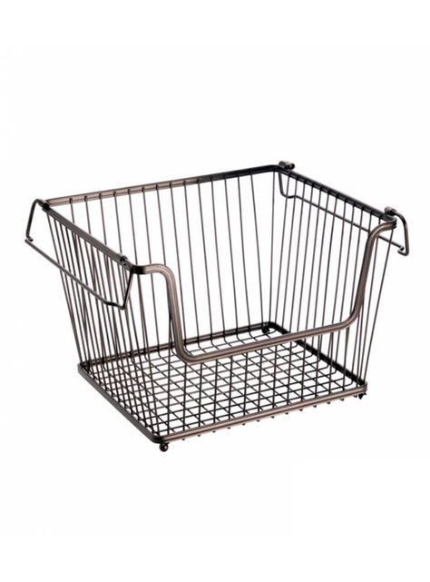 Canasto Apilable Abierto York Lyra Bronze-1