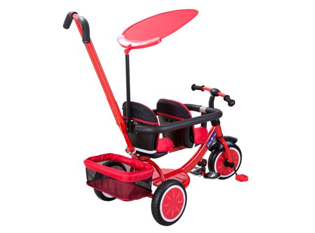 Triciclo Kidscool Doble Rojo-2