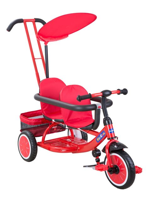 Triciclo Kidscool Doble Rojo-0