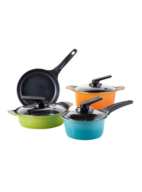 Batería de Cocina 7 Piezas Colores Cerámica-0