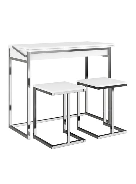 Mesa Extensible + 2 Taburetes Home Design-0