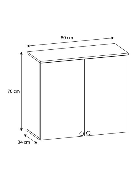 Mueble Aéreo con 2 Puertas y Repisa Botanic-1