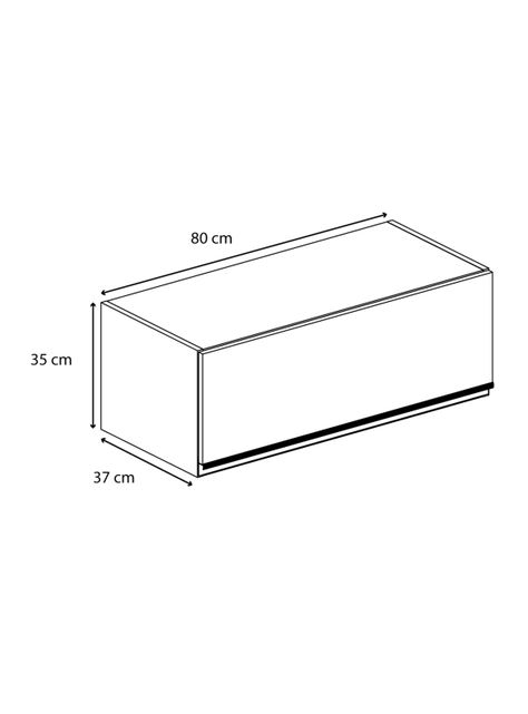 Mueble Aéreo 80 cm con Puerta Nox-1