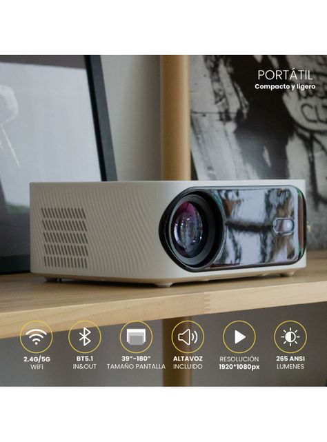 Proyector Portátil Smart Orion 12000 lm WiFi Bluetooth-2
