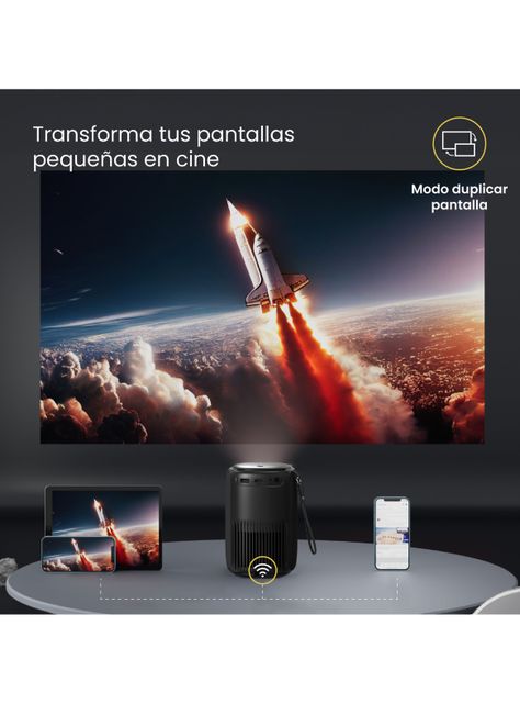 Proyector Portátil Smart Nova 9000 lm WiFi Bluetooth-3