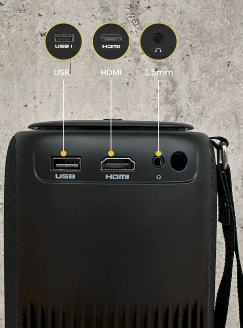 Proyector Portátil Smart Nova 9000 lm WiFi Bluetooth-4