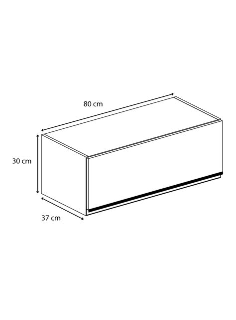 Mueble Aéreo con Puerta de Vidrio Maxxi-1