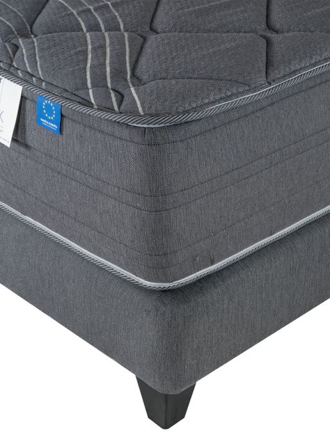 Cama Europea Black 1.5 Plazas Box + Respaldo Colonia-3