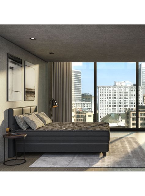 Cama Europea Black King + Respaldo Colonia-5