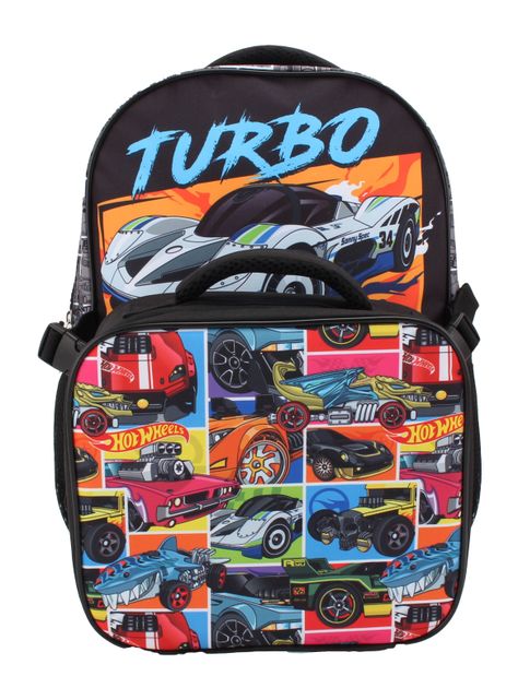 Mochila Lonchera Hot Wheels-0