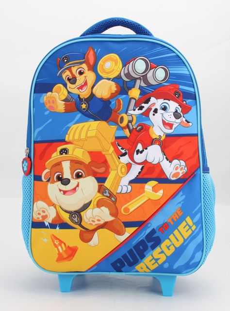 Mochila Infantil Ruedas Paw Patrol-0