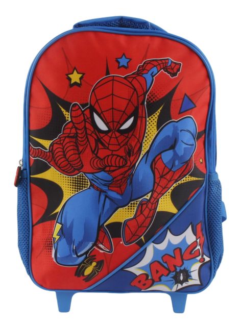 Mochila Infantil Spiderman Ruedas-0
