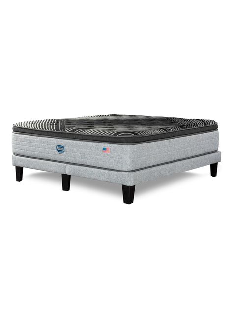 Cama Europea Sky 2 Plazas Plata-0