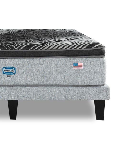 Cama Europea Sky Súper King Plata-5
