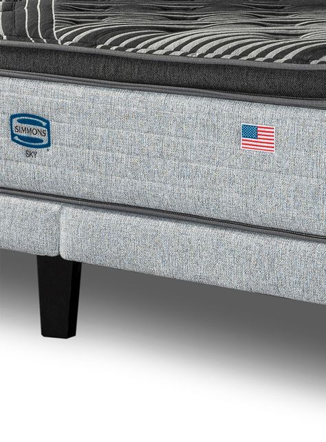 Cama Europea Sky 2 Plazas + Respaldo Tibet Plata-4