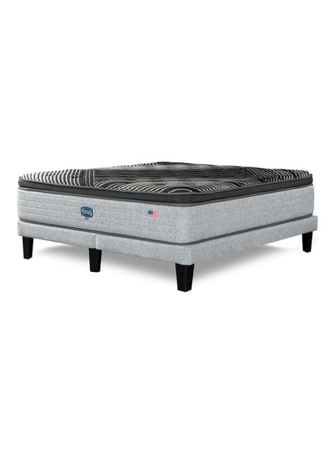 Cama Europea Sky King + Respaldo Tibet Plata-0
